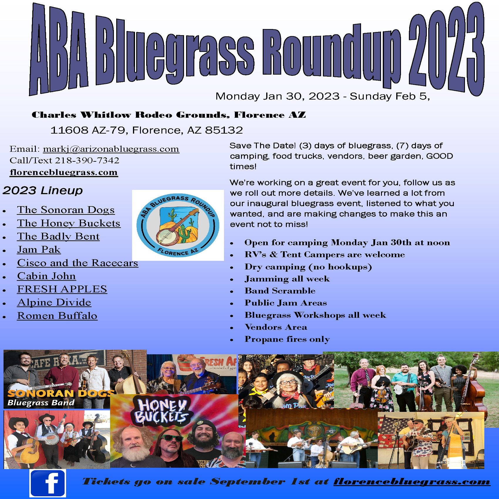 ABA Bluegrass Roundup 2023 Flyer