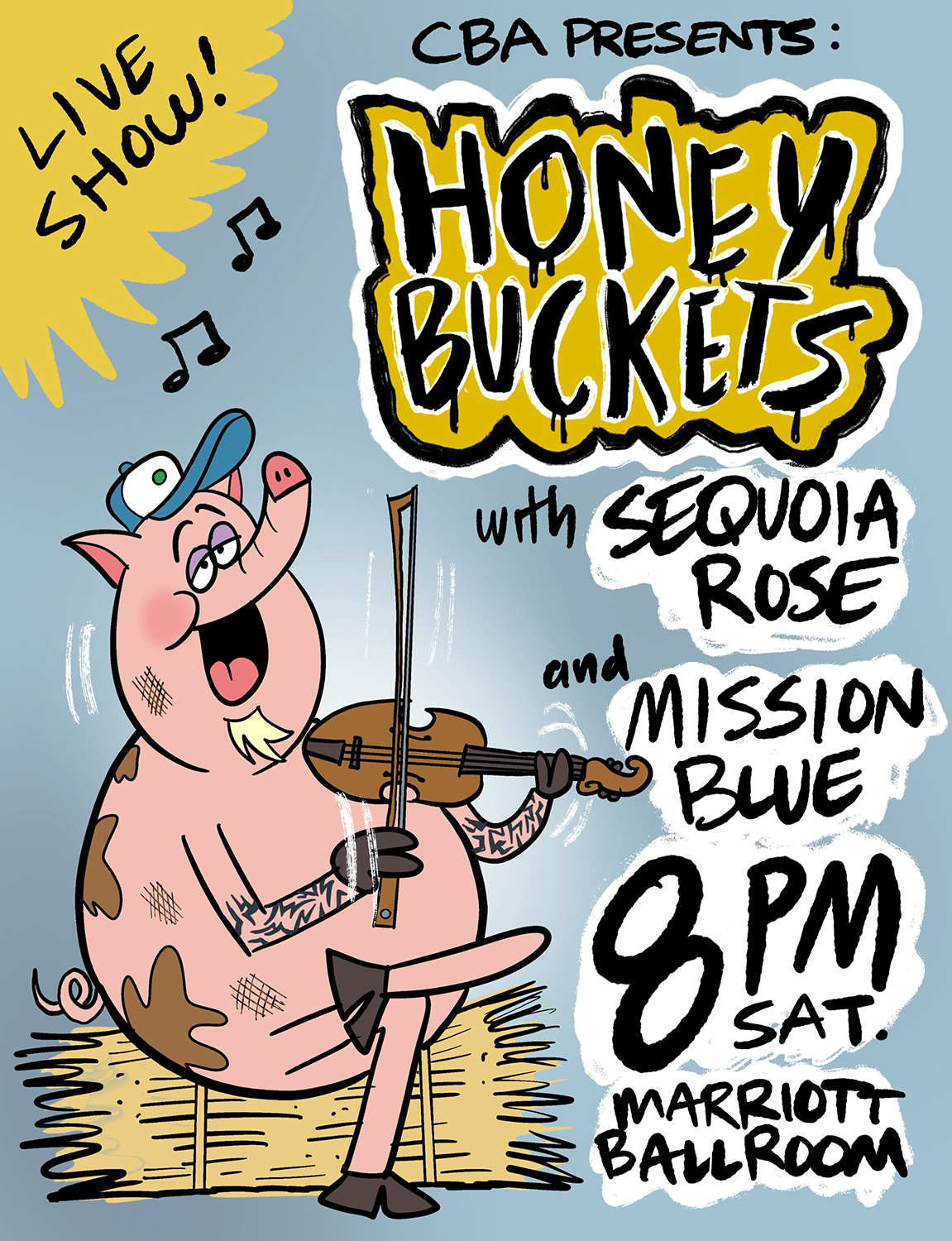 California Bluegrass Association presents Honey Buckets @ The Great 48 Jam 2023