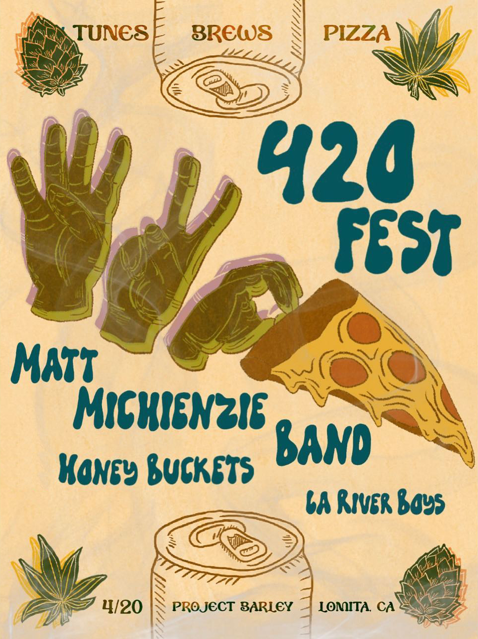 420 Fest @ Project Barley Brewery & Pizzeria with Matt Michienzie Band & LA River Boys