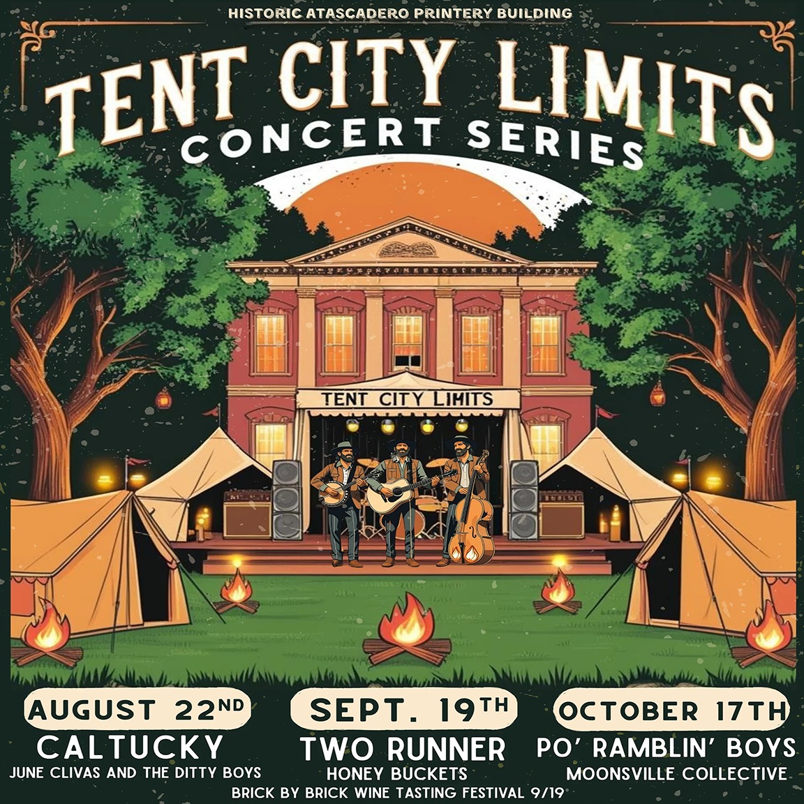 Tent City Limits - Honey Buckets - Brick By Brick Wine Festival