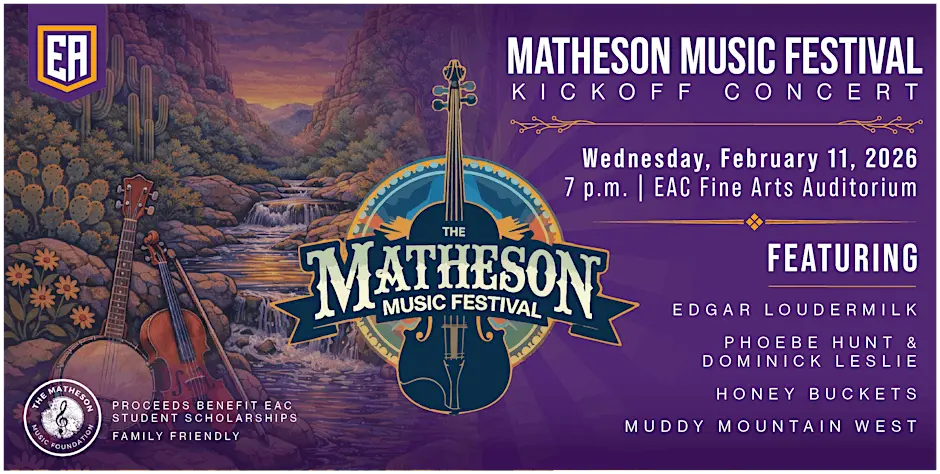 Matheson Music Festival Kick-off - Lineup Poster - Honey Buckets
